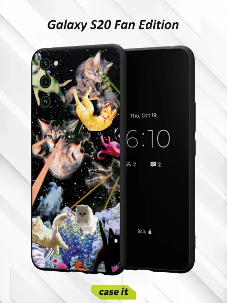 Case it Чехол на Samsung S20 FEс принтом Космические коты