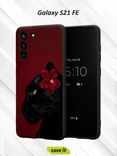 Case it Чехол на Samsung S21 FEс принтом Пантера