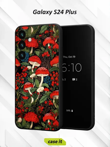 Case it Чехол на Samsung S24 Plusс принтом Мухоморы