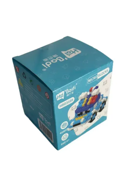 LEGO Конструктор 3D мини машинка голубая 3109 469 мини блоков
