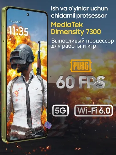 Смартфоны Motorola G86 Power 5G, 8/512 ГБ, 6720 mAh, телефоны с влагозащитой