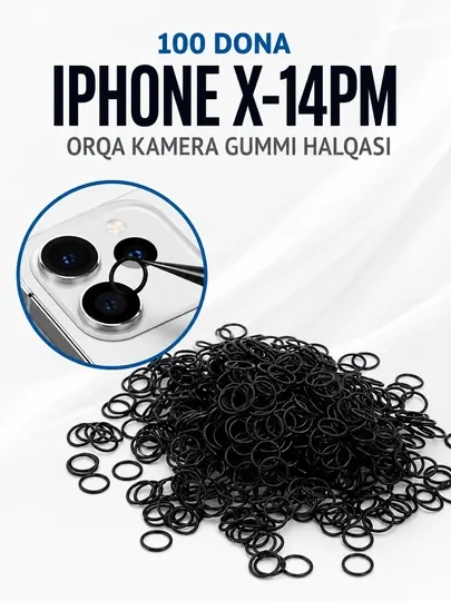 Комплект резиновых уплотнительных колец задней камеры iphone x–14 pro max, 100 шт