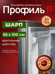 Уплотнитель для двери холодильника Sharp 65х100 см, В ПАЗ