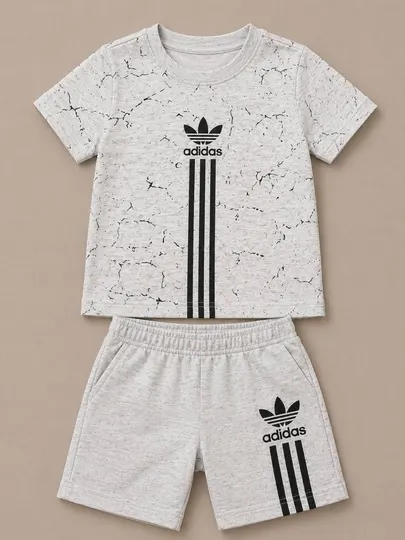 Детский летний костюм Adidas для мальчиков — футболка и шорты