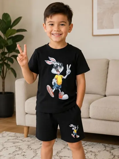 Mini Boss Bunny – премиальный летний костюм для детей