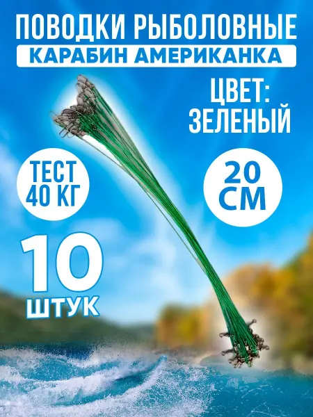 Fish fortune Рыболовные поводки для рыбалки 20см тест 40 килограмм
