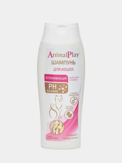 Animal play Шампунь успокаивающий для кошек с экстрактом мелиссы 250мл