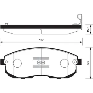 SANGSIN BRAKE Колодки тормозные SP1183