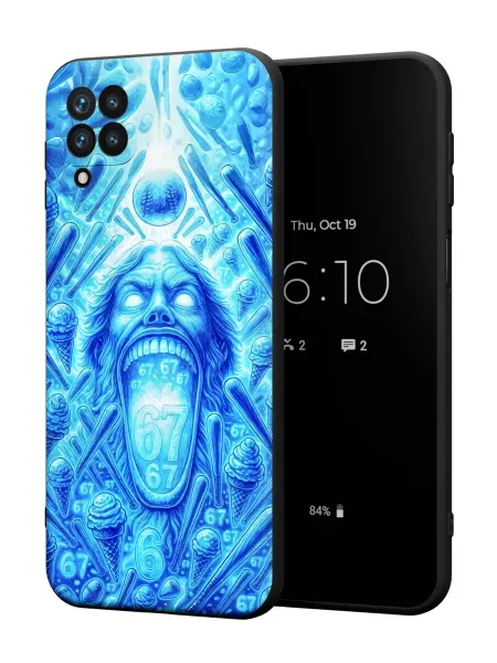 PBl store Чехол на Samsung A12 с принтом 67 six seven