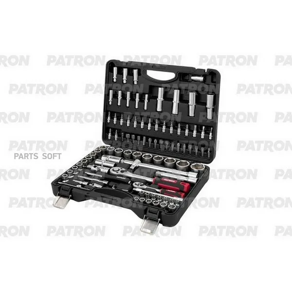 PATRON Набор инструментов 94 пр 1 4 inch, 1 2 inch, 4-32 мм, 6 гра