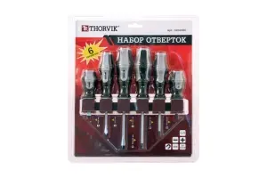 THORVIK Набор отверток SDS06BC стержневых на держателе 6 предметов