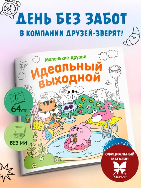 Издательство Махаон Идеальный выходной. Детские раскраски для малышей
