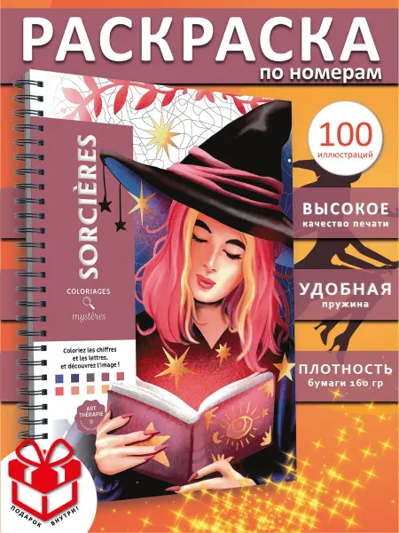 PAINT&CREATE Раскраска по номерам Coloriages mysteres Sorcieres ведьмы