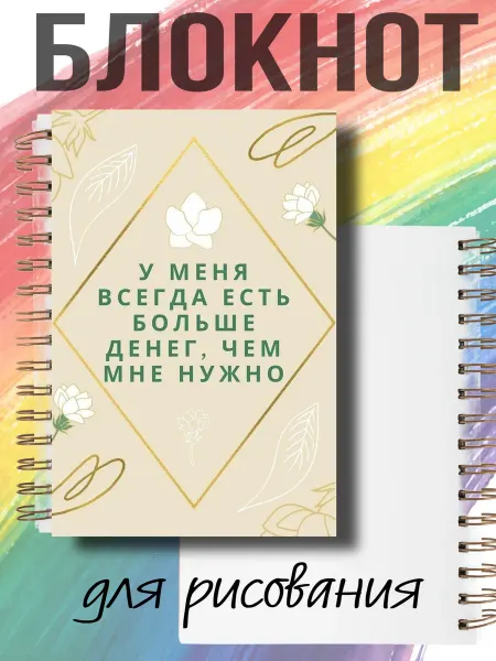Листок идей Блокнот на кольцах А6 богатство