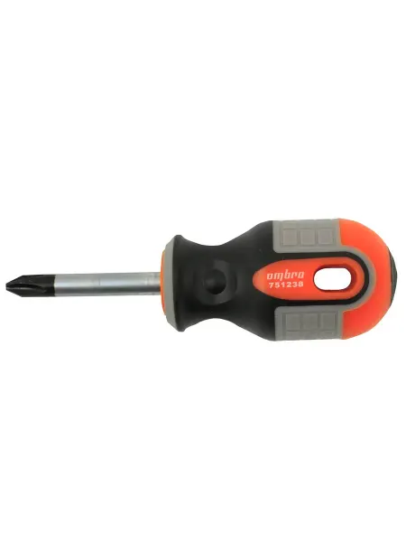 OMBRA Отвертка стержневая крестовая ROUND GRIP, PH2x38 мм