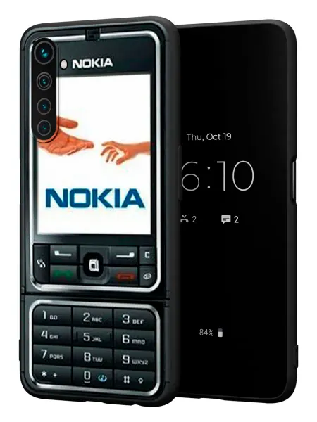 PBl store Чехол на realme 6Pro с принтом Nokia