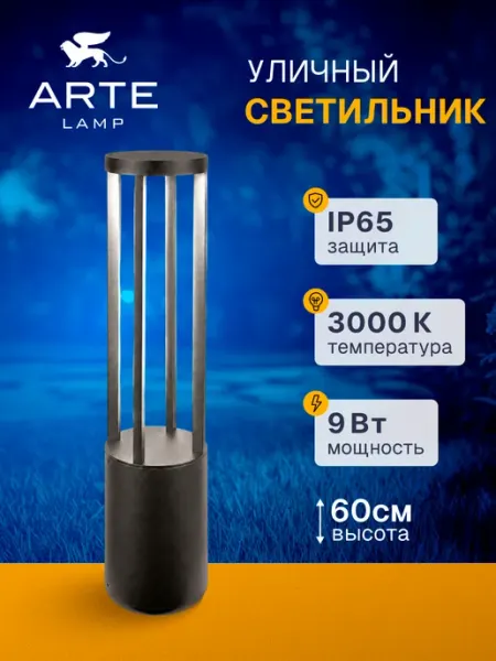 Arte Lamp Ландшафтный светильник CARCASSA A4666PA-1BK