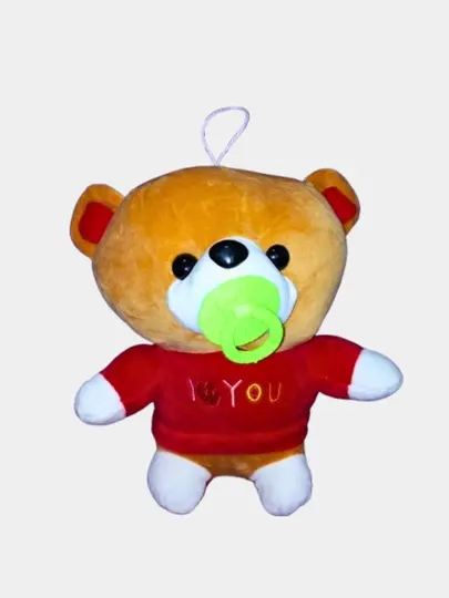 Мягкая игрушка для детей, мишка в капюшоне