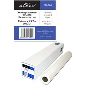 Рулонная бумага для плоттеров ALBEO Z90-36-1 (0, 914х45, 7