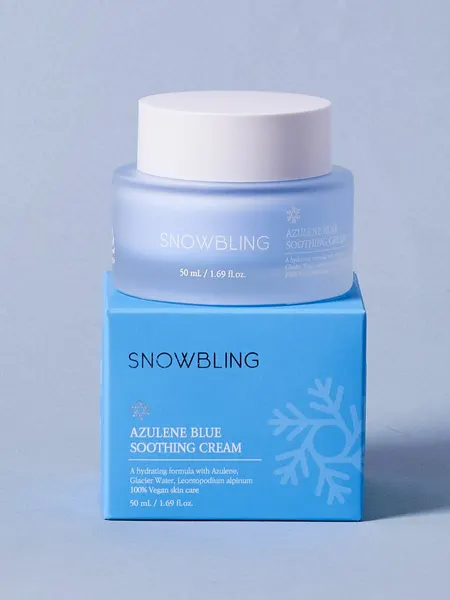SNOWBLING Успокаивающий крем для лица с азуленом 50 мл Azulene Blue Soothing Cream
