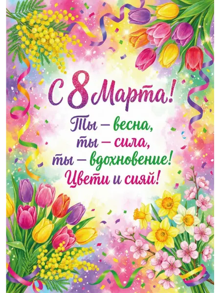 ТМ Chernysheva Открытки с 8 Марта
