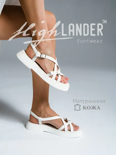 Highlander Босоножки кожаные на толстой подошве
