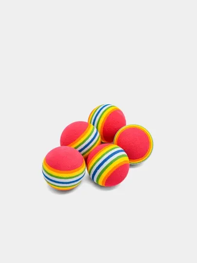 Eva мячик бесшумная игрушка, для кошек и собак, 5 шт