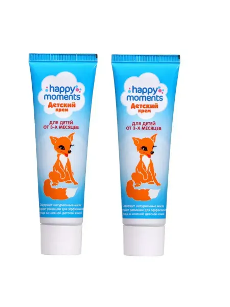 Happy Moments Крем детский Лисичка, 2 уп по 45 мл