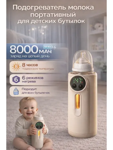 MUSICCOMFORTCARE Подогреватель для бутылочек детского питания портативный