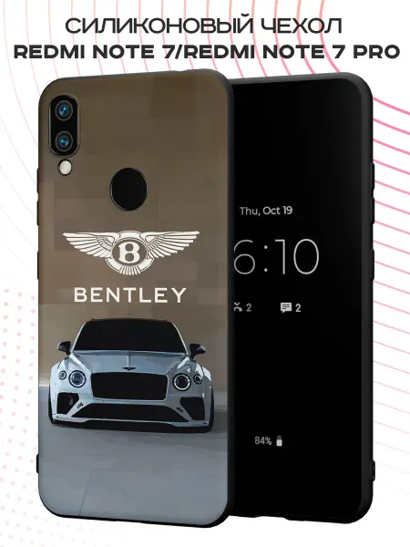 PBl store Чехол на Xiaomi Redmi Note 7 с принтом Bentley