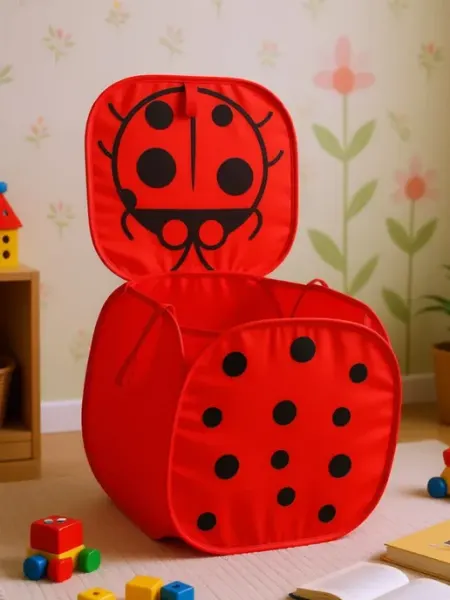 НИЖЕГОРОДСКАЯ ИГРУШКА Корзина для игрушек с крышкой
