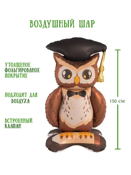 Air Joy Фольгированный воздушный шар на выпускной 150 см