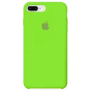 Силиконовый чехол для смартфона Silicone Case на iPhone 7 Plus / Айфон 7 Плюс с логотипом, салатовый
