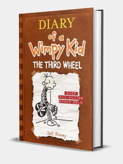 Книга, Diary of a Wimpy Kid 7. The Third Wheel: Jeff Kinney