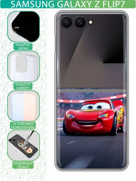 InThisCase Чехол на Samsung Galaxy Z Flip 7 с принтом Маккуин