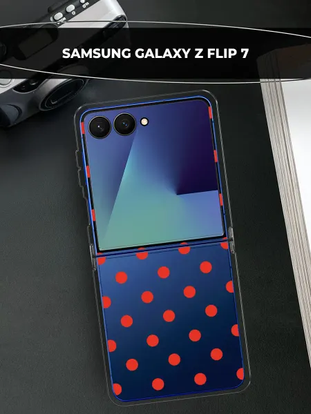 Samsung Чехол на Galaxy Z Flip 7 горошек