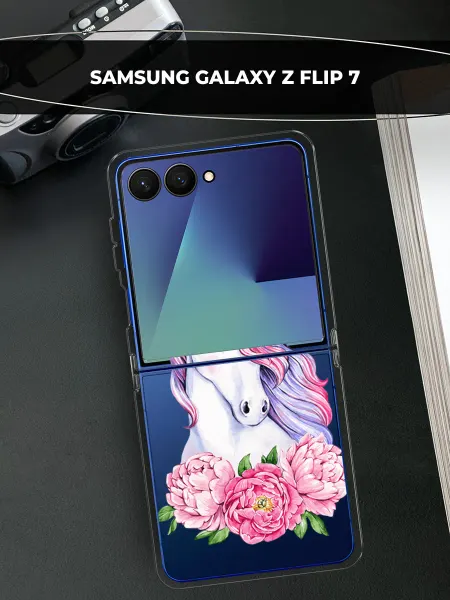 Samsung Чехол на Galaxy Z Flip 7 единорог