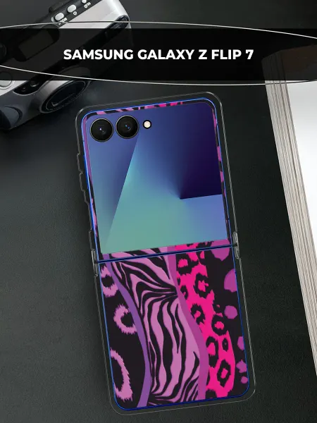 Samsung Чехол на Galaxy Z Flip 7 леопардовый