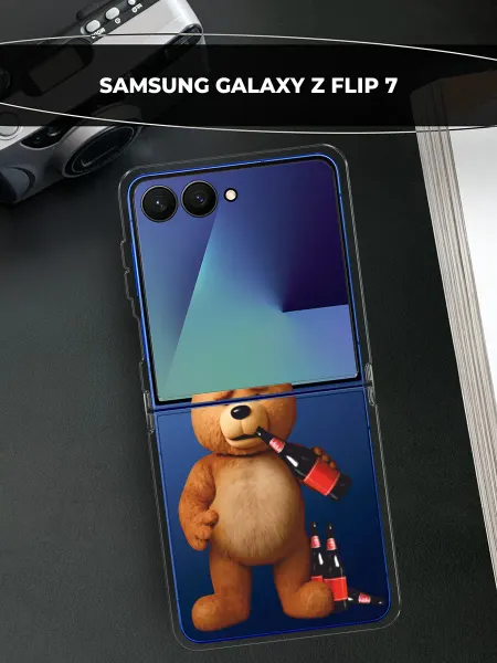 Samsung Чехол на Galaxy Z Flip 7 с медведем
