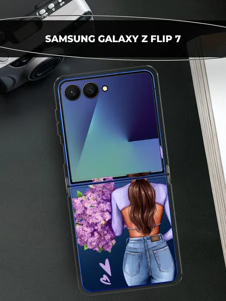 Samsung Чехол на Galaxy Z Flip 7 с надписью
