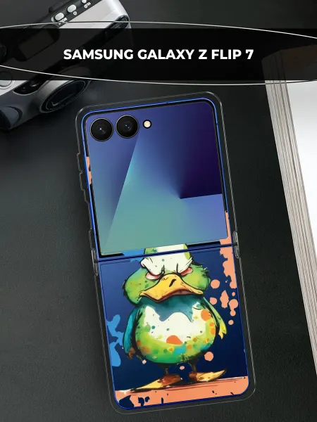 Samsung Чехол на Galaxy Z Flip 7 с уткой
