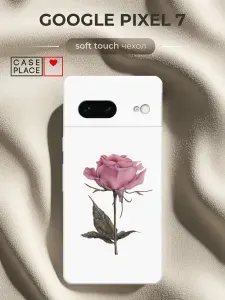 Чехол на Google Pixel 7 Soft Touch с принтом "Меланхоличная роза"