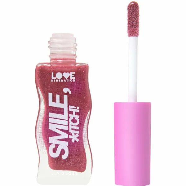 Love Generation Блеск для губ Smile,*itch! тон 06 сливовый сияющий 10мл