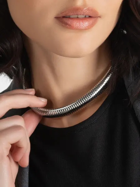 BAZA Jewelry Стильный old money чокер базовый эластичный гибкий омега