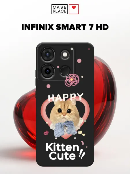 Infinix Чехол на Smart 7 HD с котиками