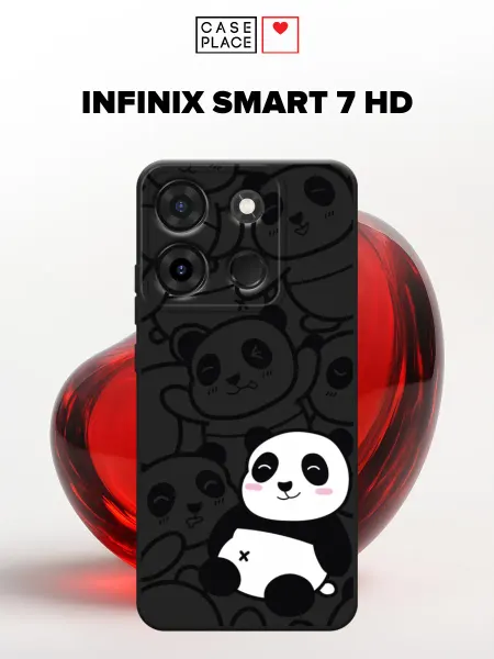 Infinix Чехол на Smart 7 HD панда
