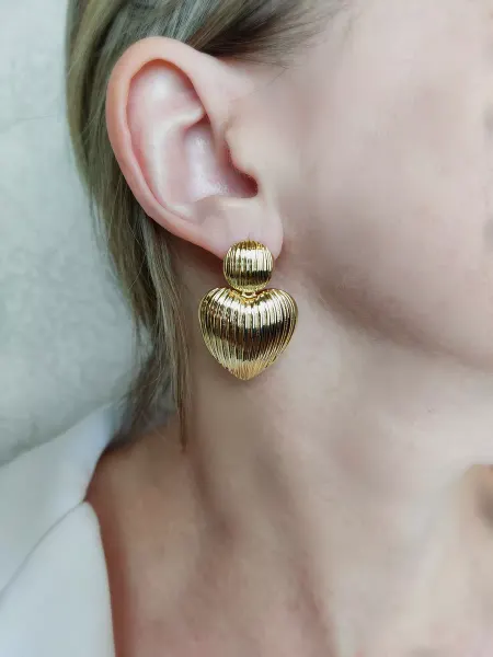 Купила себе Серьги сердечки