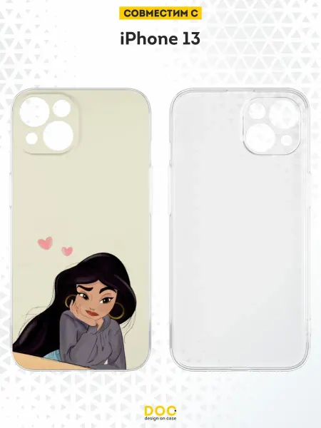 DesignOnCase Чехол на iPhone 13 с принтом Жасмин