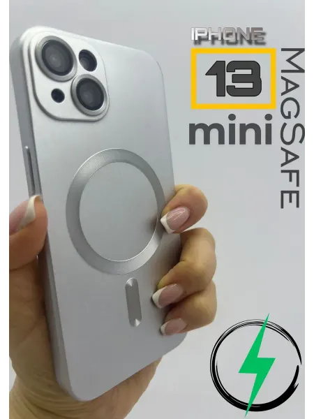 GreenQueen Чехол на iphone 13 mini квадратные грани magsafe