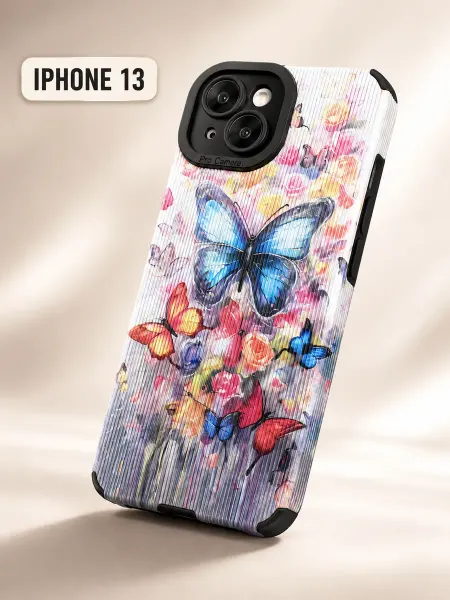 Kitniss Чехол на iphone 13 рельефный с принтом